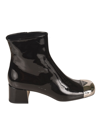 PRADA METALLIC TOE BOOTS