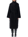 Nanushka Single-breasted Wool Coat In Black