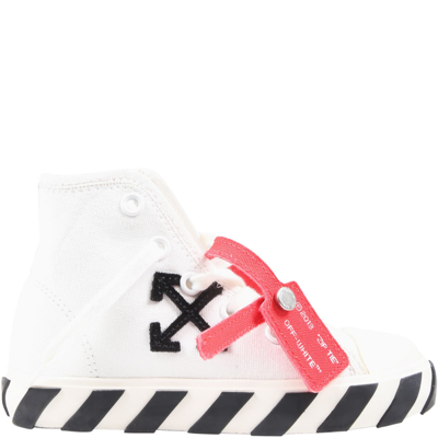 Off-white White Trainers For Kids In White Black