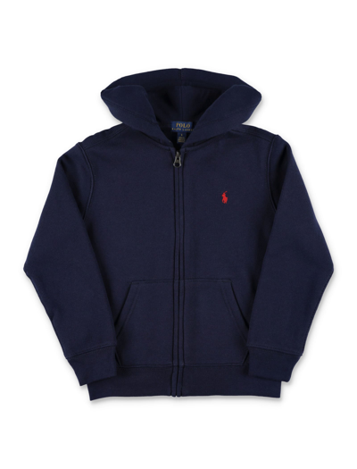 Polo Ralph Lauren Kids' Classic Zip Hoodie In Cruise Navy