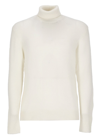 Eleventy Cahmsere Sweater In White