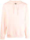 Apc Washed Drawstring Hoodie In Pink