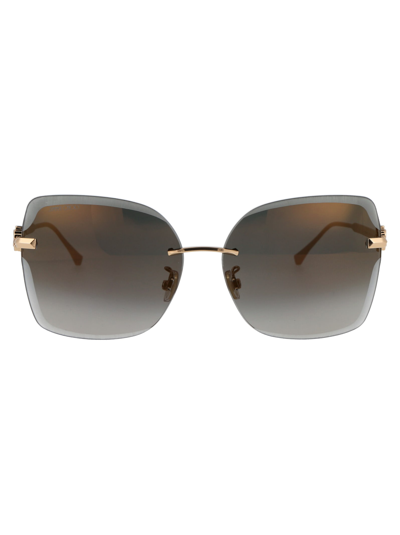 Jimmy Choo Corin/g/s Sunglasses In J5gfq Gold