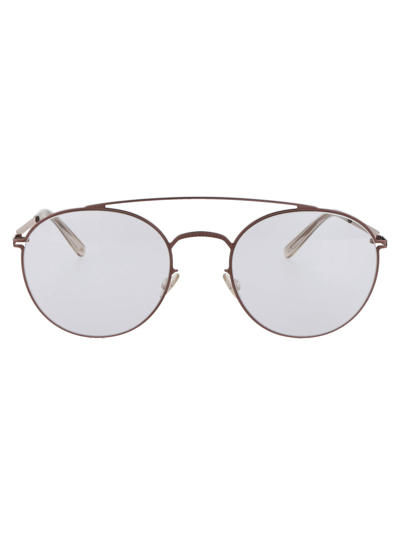 Mykita Mmcraft007 Sunglasses In 252 Shiny Copper | Gloomy Grey