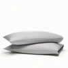 Boll & Branch Organic Flannel Heathered Pillowcase Set In Heathered Grey [hidden]