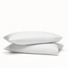 Boll & Branch Organic Flannel Solid Pillowcase Set In White