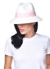 Carmen Sol Dolores 2 Packable Fedora Hat In Baby Pink