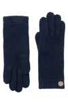 BRUNO MAGLI CASHMERE HONEYCOMB KNIT GLOVES