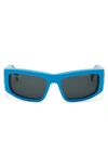 Off-white Joseph Square-frame Sunglasses In Blue Dark