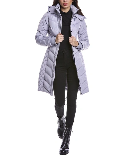 Kenneth Cole New York Puffer Coat In Grey