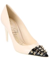 Valentino Garavani Woman Pumps Ivory Size 10 Soft Leather In Beige