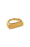 Monica Vinader Havana Ring In 18ct Gold On Sterling