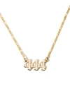 Child Of Wild Angel Energy Pendant Necklace In Gold - 4
