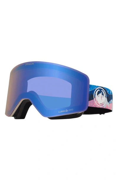 Dragon R1 Otg 63mm Snow Goggles With Bonus Lens In Mtnbliss/ Llflashbluelldksmk