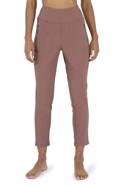 90 Degree By Reflex 2-zip Pocket Pants In Honey Glow