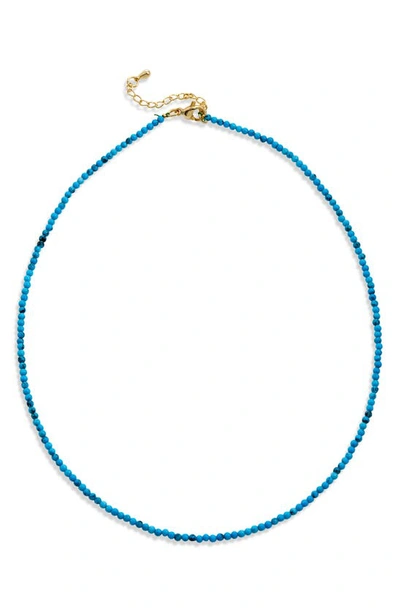 Savvy Cie Jewels Blue Turquoise Choker Necklace