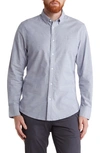 14th & Union Stretch Cotton Oxford Button-down Shirt In Blue Fjord- White Oxford