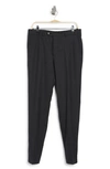 Original Penguin Birdseye Wool Trousers In Charcoal Grey