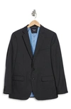 Original Penguin Birdseye Stretch Wool Blend Sport Coat In Black