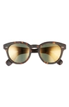 Oliver Peoples Romare 0ov5459su 1454o8 Round Sunglasses In Tortoise/brown Solid