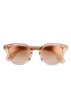 OLIVER PEOPLES 50MM ROUND SUNGLASSES