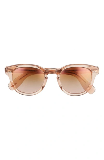 Oliver Peoples 50mm Round Sunglasses In Pink