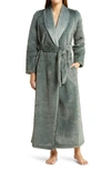 Nordstrom Recycled Faux Fur Robe In Green Balsam