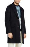 Ted Baker Raydon Wool Coat In Navy