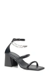 Free People Parker Chain Sandal In Black