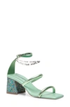 Free People Parker Chain Sandal In Lime Metallic