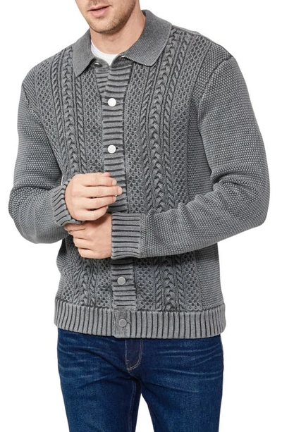 Paige Jarran Sweater Knit Cashmere-blend Jacket In Multi