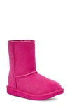 Ugg Kids' Classic Short Ii Water Resistant Genuine Shearling Boot In Raspberry Sorbet