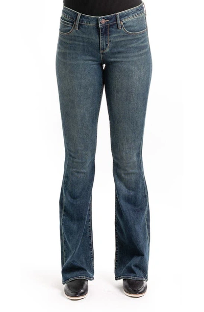 Articles Of Society Faith Mid Rise Flare Jeans In Shorewood