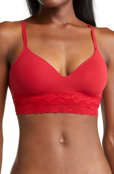 Natori Bliss Perfection Contour Soft Cup Wireless Bra (36d) In Strawberry