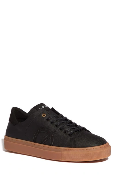 Loci Men's Nine Classic Vegan Low-top Sneakers In Black/black/gum