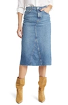 Rails The Highland Nonstretch Denim Midi Skirt In Vintage Sapphire