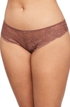 Montelle Intimates Brazilian Lace Panties In Pecan