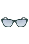 Converse Recraft 54mm Gradient Cat Eye Sunglasses In Midnight Clover