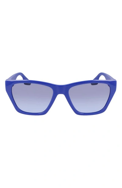 Converse Recraft 54mm Gradient Cat Eye Sunglasses In  Blue