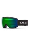 Smith Moment 192mm Chromapop™ Low Bridge Snow Goggles In Black / Chromapop Green