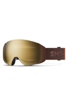 Smith 4d Mag 155mm Special Fit Snow Goggles In Sepia Luxe / Black Gold