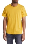 Frame Logo Cotton T-shirt In Deep Yellow