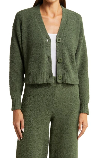 Ugg Nyomi Fuzzy Cardigan In Volcano