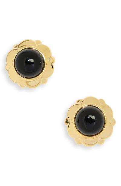 Lele Sadoughi Women's Eva 14k Gold-plated & Glass Crystal Stud Earrings In Black
