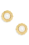 Lele Sadoughi Women's Eva 14k-gold-plated & Acrylic Pearl Flower Stud Earrings In Pearl