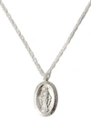 Child Of Wild The Mary Pendant Necklace In Silver