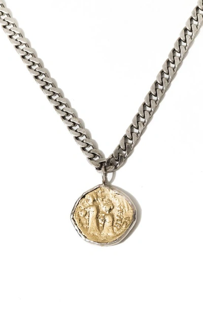 Child Of Wild Empire Pendant Choker Necklace In Silver
