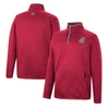 Colosseum Crimson Washington State Cougars Rebound Quarter-snap Jacket In Crimson