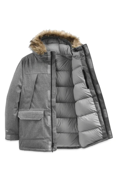 The North Face Expedition Mcmurdo Coat In Medium Grey Heather