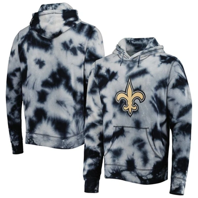 New Era Black New Orleans Saints Team Tie-dye Pullover Hoodie